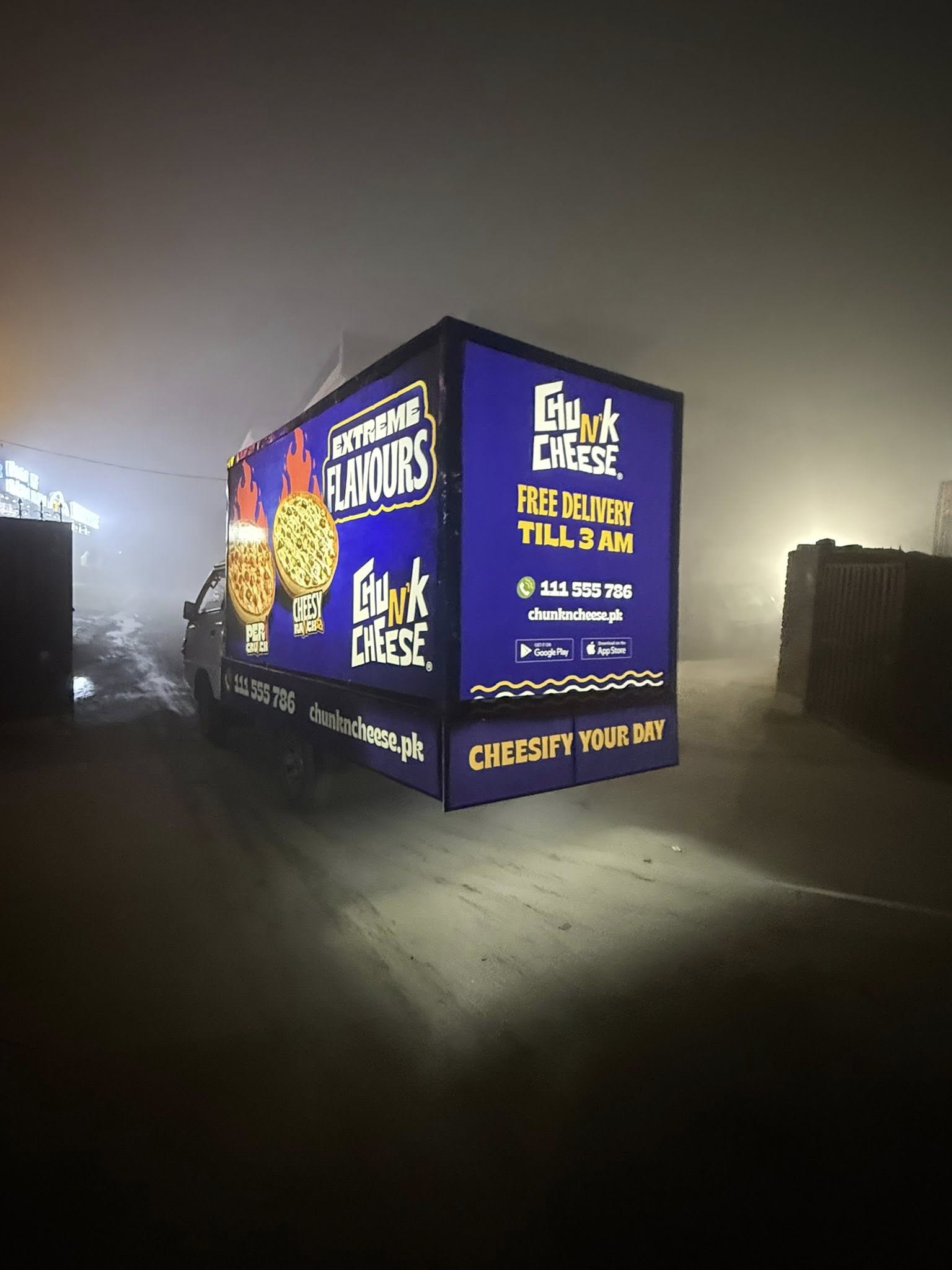 Chunk N Cheese Night Display